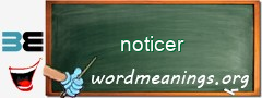 WordMeaning blackboard for noticer